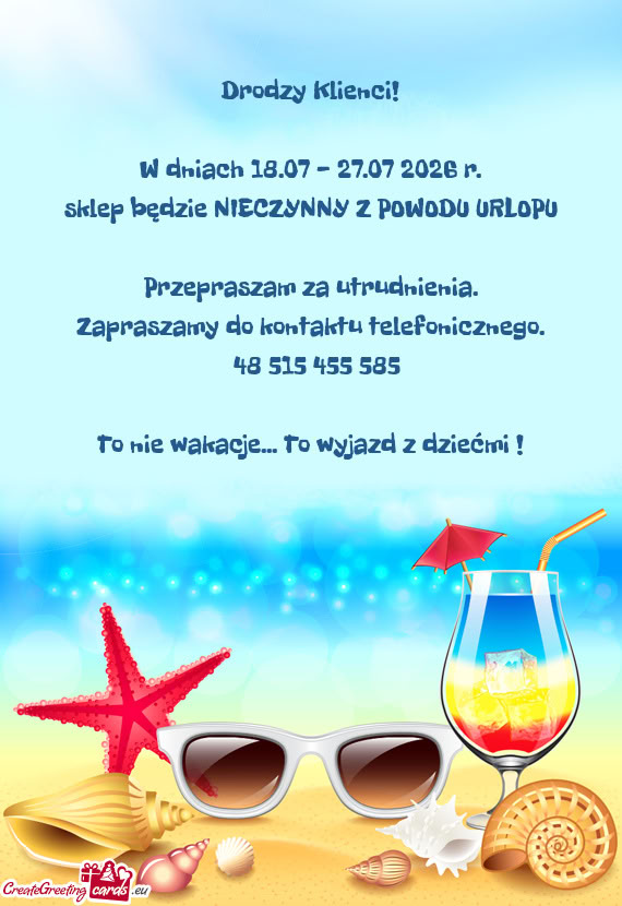 Przepraszam za utrudnienia