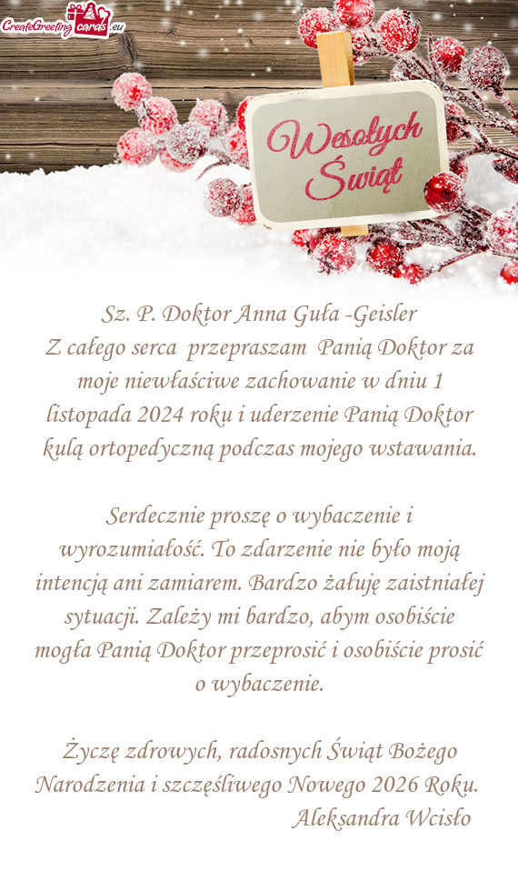 Przeprosić i osobiście prosić o wybaczenie