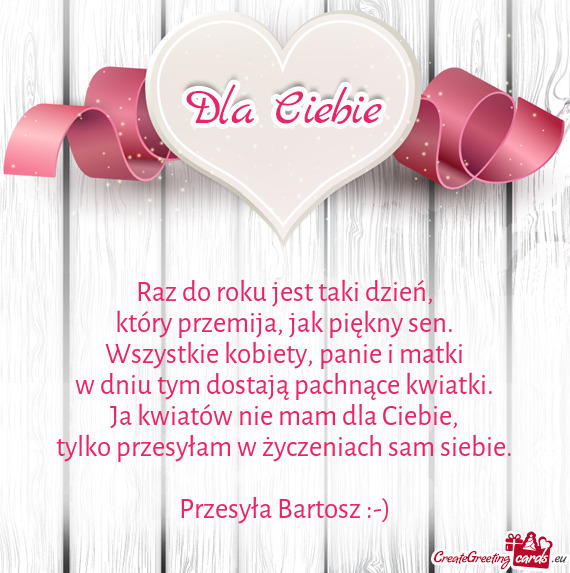 Przesyła Bartosz :-)