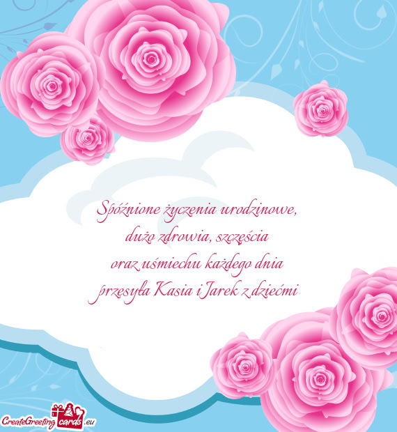 Przesyła Kasia i Jarek z dziećmi