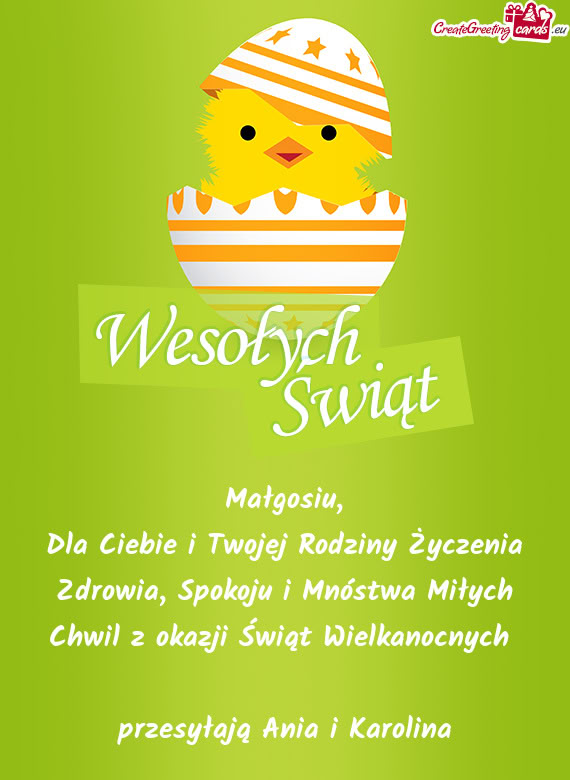 Przesyłają Ania i Karolina