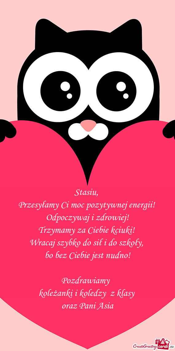 Przesyłamy Ci moc pozytywnej energii