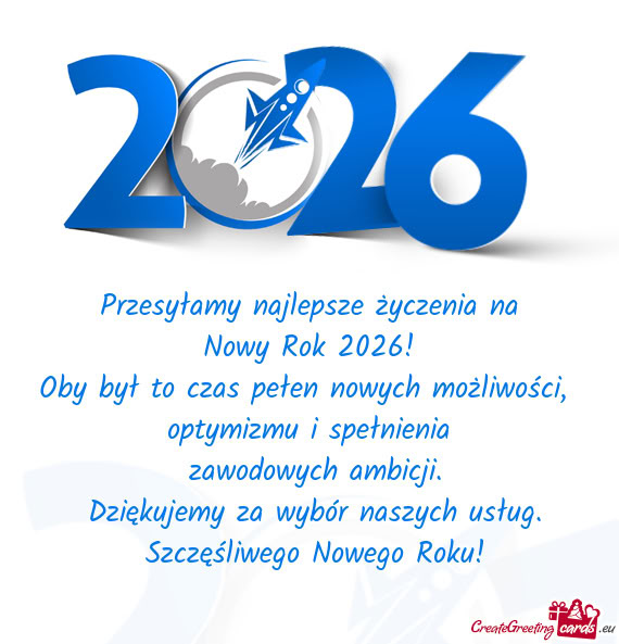 Przesyłamy najlepsze życzenia na