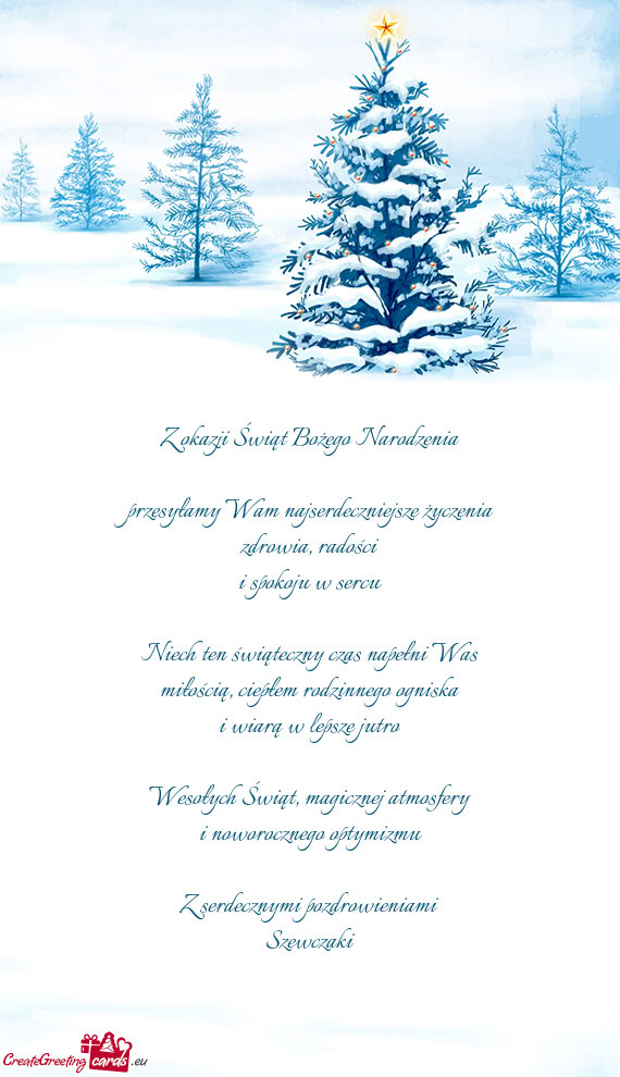 Przesyłamy Wam najserdeczniejsze życzenia