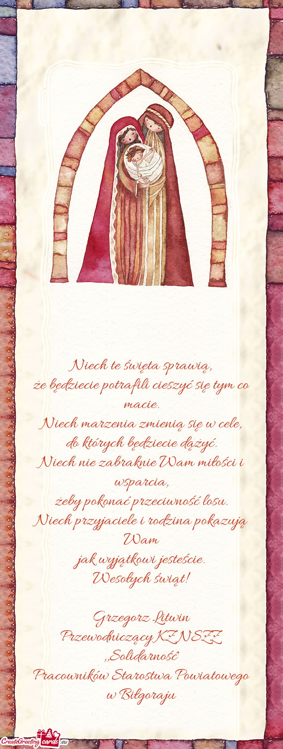 Przewodniczący KZ NSZZ ,,Solidarność"