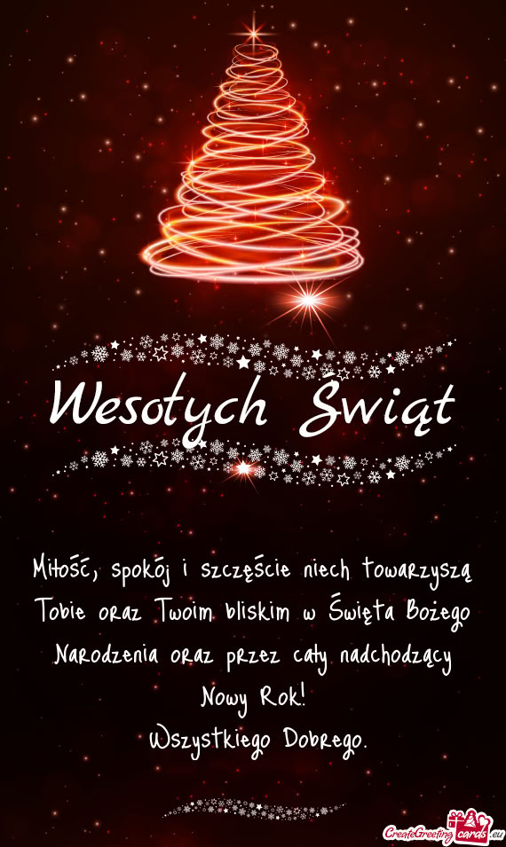 Przez cały nadchodzący Nowy Rok! Wszystkiego Dobrego