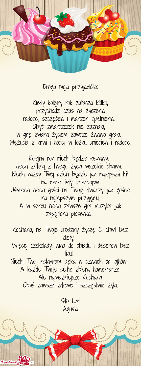 Przychodzi czas na życzenia