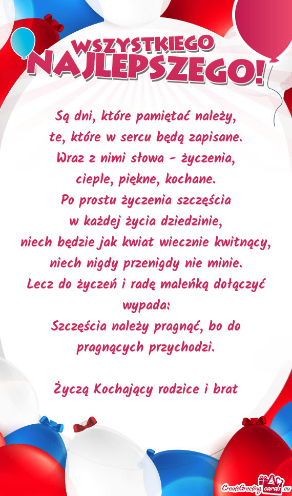 Przychodzi. Życzą