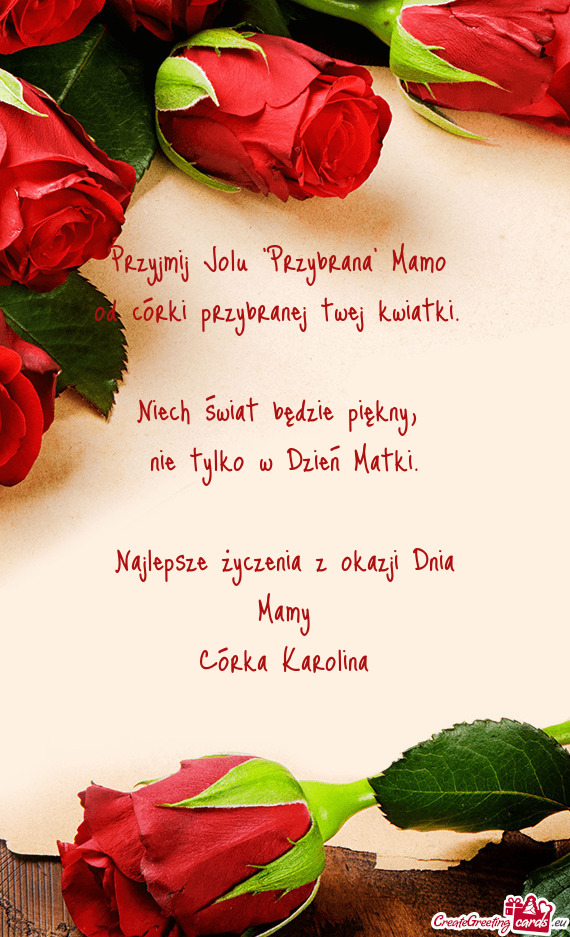 Przyjmij Jolu "Przybrana" Mamo