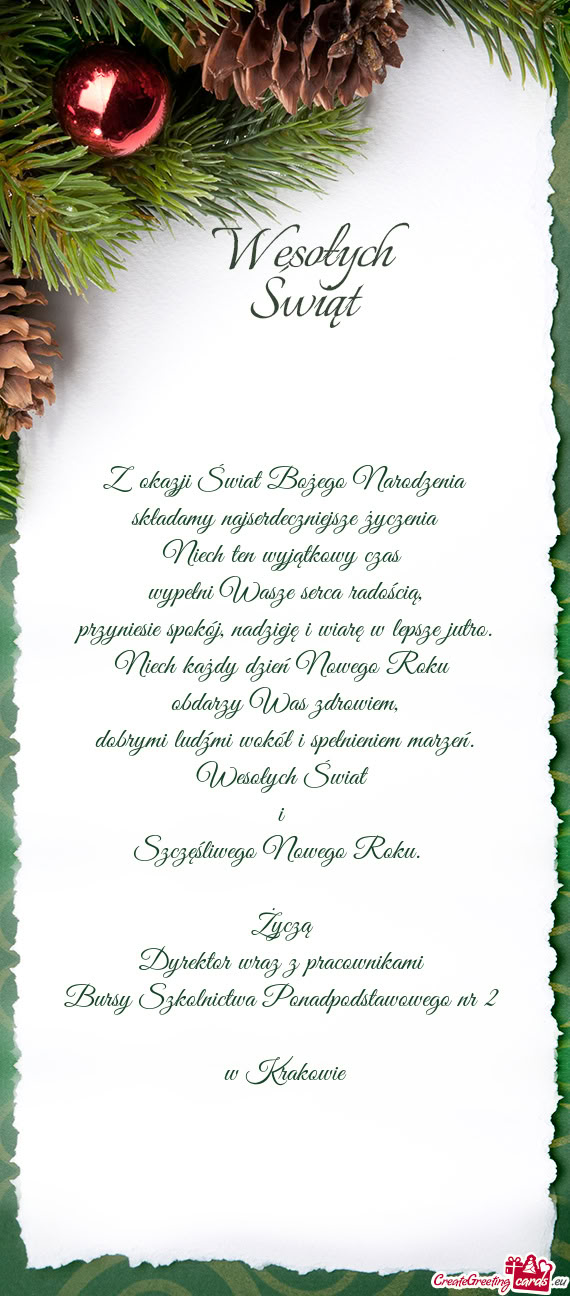 Przyniesie spokój, nadzieję i wiarę w lepsze jutro