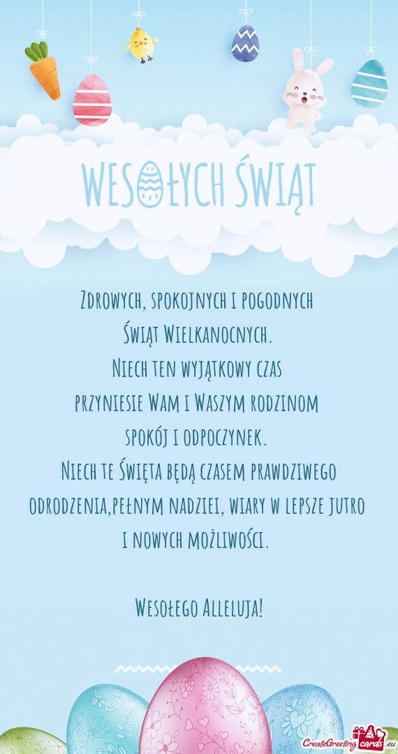 Przyniesie Wam i Waszym rodzinom