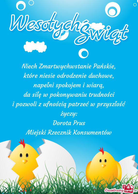 Przyszłość życzy: Dorota