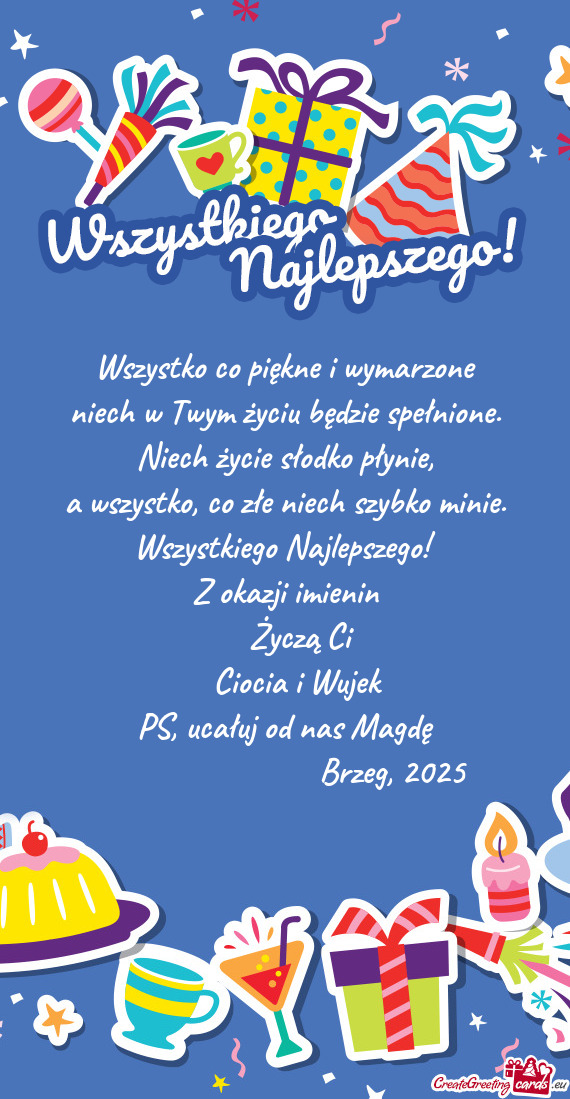 PS, ucałuj od nas Magdę