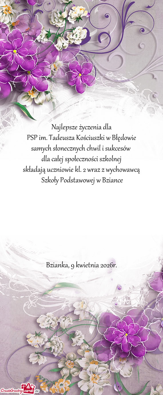 PSP im. Tadeusza Kościuszki w Błędowie