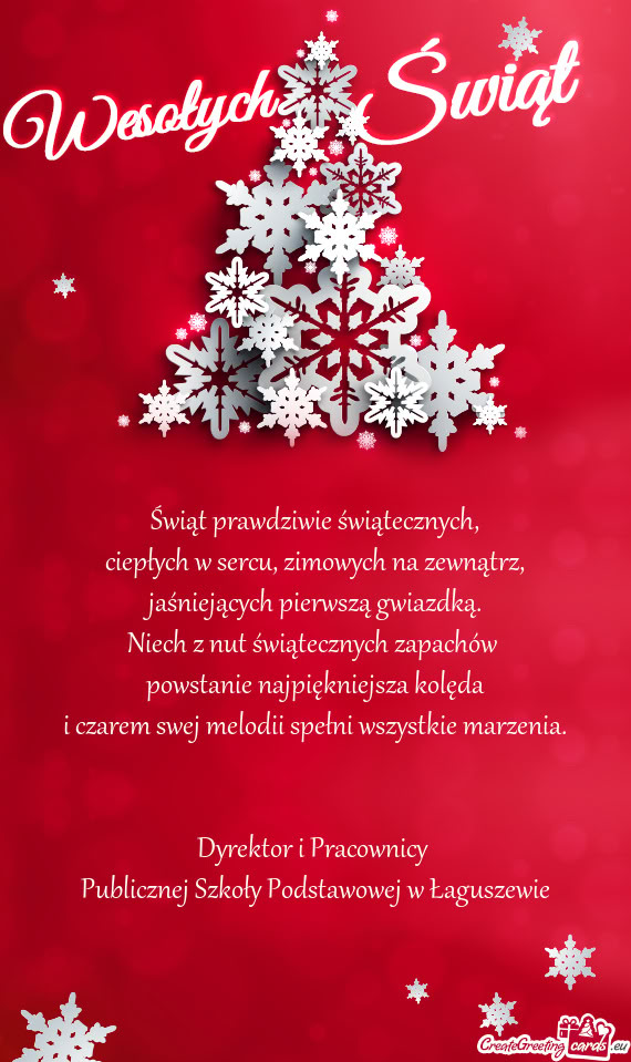 Publicznej Szkoły Podstawowej w Łaguszewie