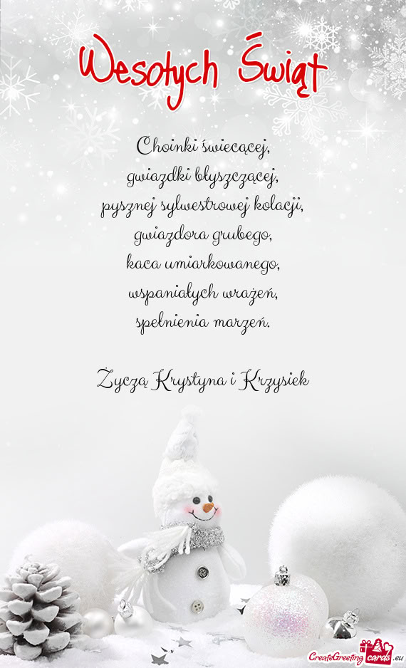 Pysznej sylwestrowej kolacji