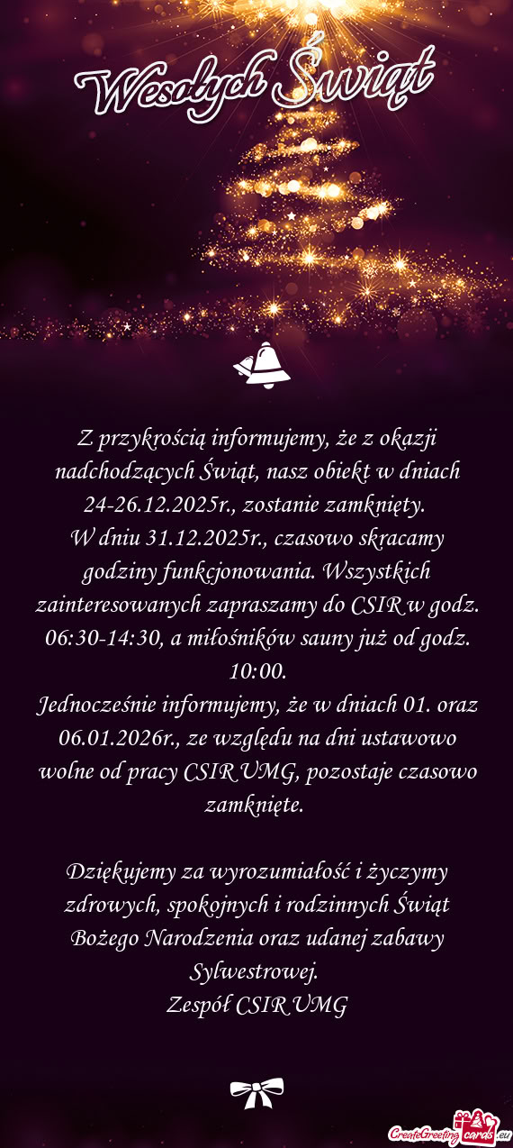 R., zostanie zamknięty