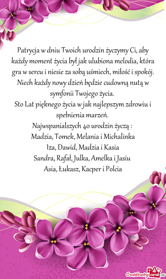 Ra gra w sercu i niesie za sobą uśmiech, miłość i spokój. Niech każdy nowy dzień będzie cud