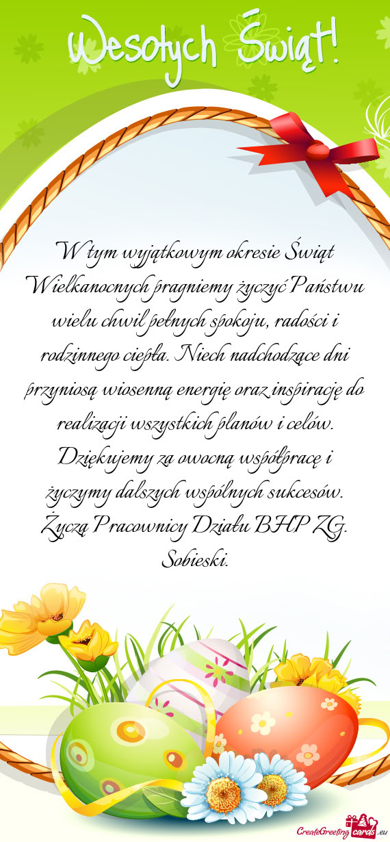 Rację do realizacji wszystkich planów i celów. Dziękujemy za owocną współpracę i życzymy da