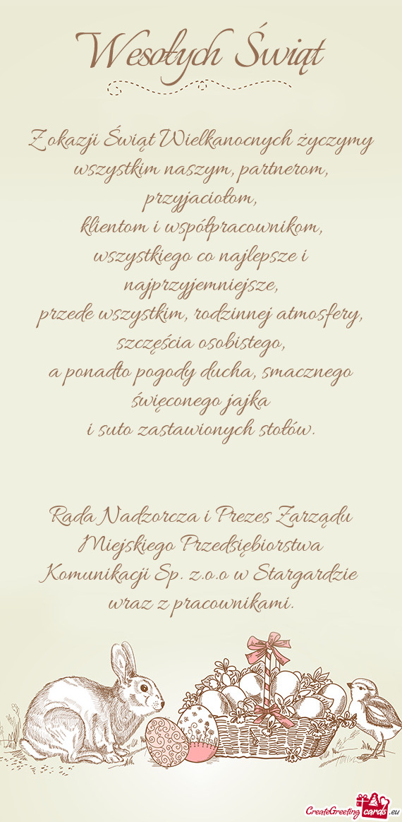 Rada Nadzorcza i Prezes Zarządu Miejskiego Przedsiębiorstwa Komunikacji Sp. z.o.o w Stargardzie wr