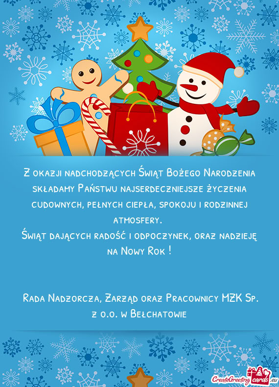 Rada Nadzorcza, Zarząd oraz Pracownicy MZK Sp. z o.o. w Bełchatowie