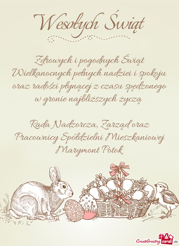 Rada Nadzorcza, Zarząd oraz Pracownicy Spółdzielni Mieszkaniowej Marymont Potok