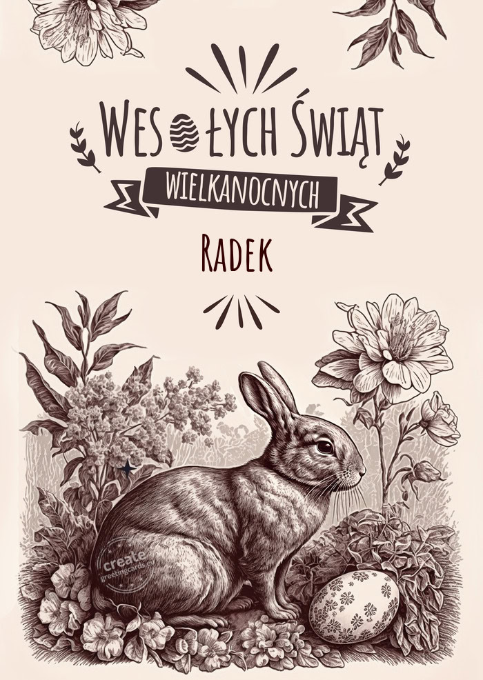 Radek dla Ciebie wesołe życzenia wielkanocne