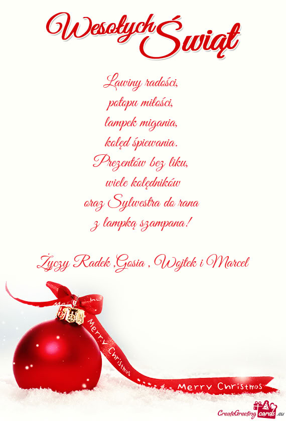 Radek ,Gosia , Wojtek i Marcel