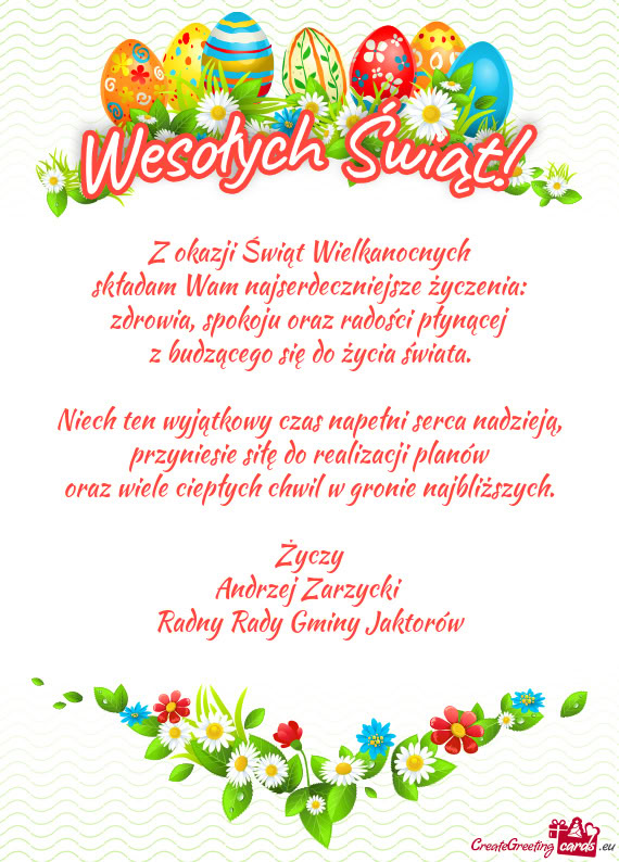 Radny Rady Gminy Jaktorów