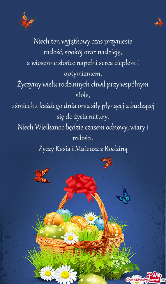 Radość, spokój oraz nadzieję