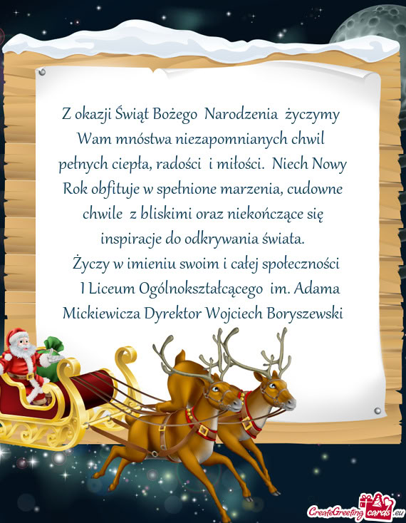 Radości i miłości. Niech Nowy Rok obfituje w spełnione marzenia, cudowne chwile z bliskimi