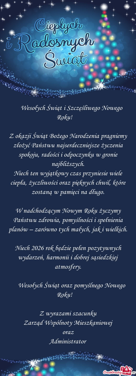 Radości i odpoczynku w gronie najbliższych