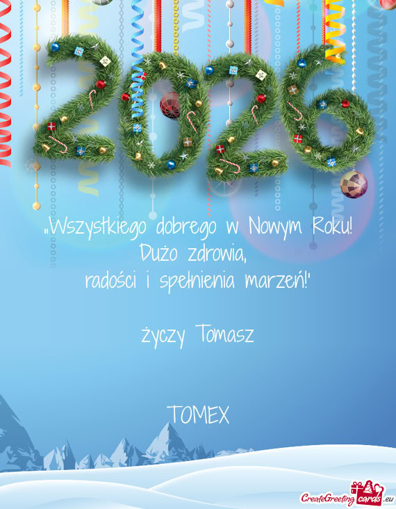 Radości i spełnienia marzeń!”