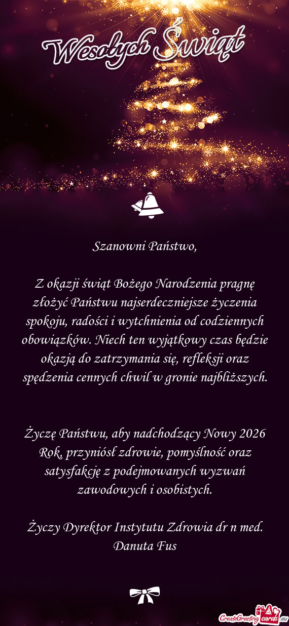 Radości i wytchnienia od codziennych obowiązków. Niech ten wyjątkowy czas będzie okazją do zat