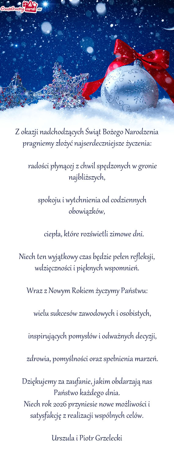 🎁 radości płynącej z chwil spędzonych w gronie najbliższych