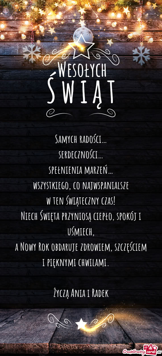 Radości… serdeczności… spełnienia