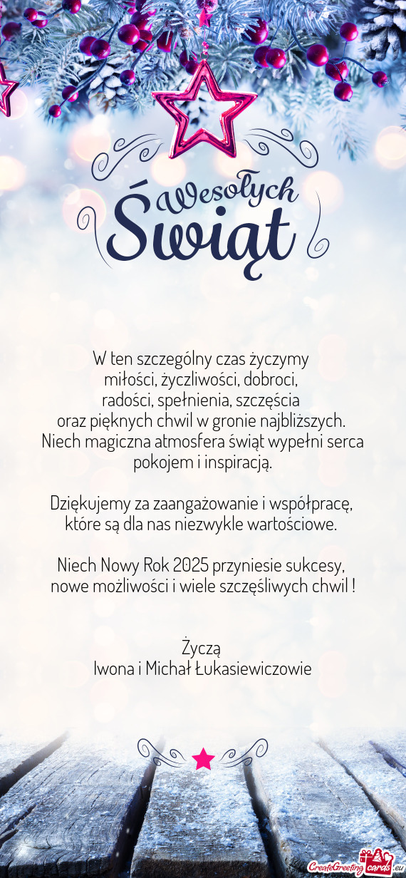 Radości, spełnienia, szczęścia