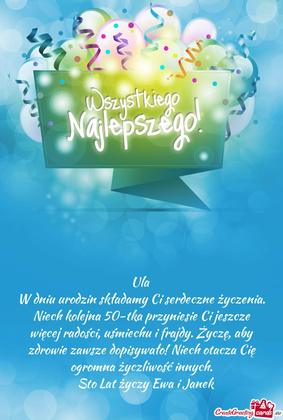 Radości, uśmiechu i frajdy. Życzę, aby zdrowie zawsze dopisywało! Niech otacza Cię ogromna ży