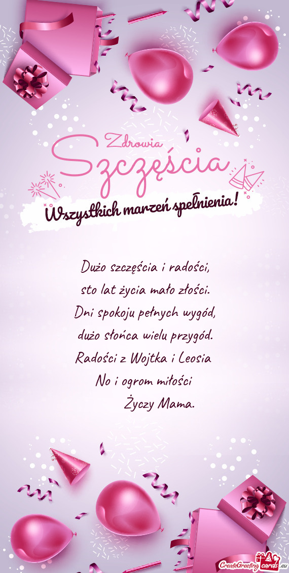 Radości z Wojtka i Leosia