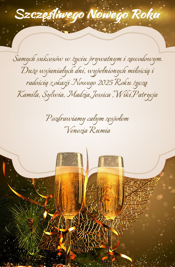 Radością z okazji Nowego 2025 Roku życzą