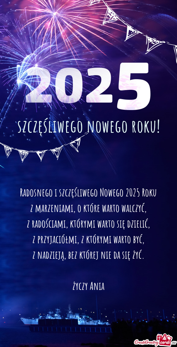 Radosnego i szczęśliwego Nowego 2025 Roku