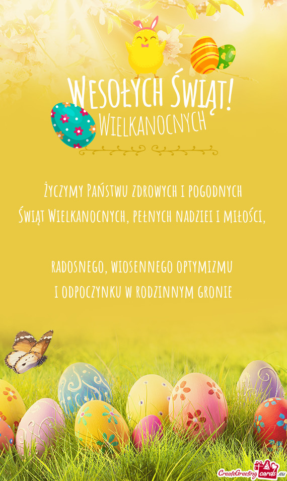 Radosnego, wiosennego optymizmu