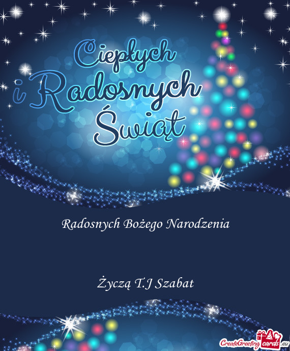 Radosnych Bożego Narodzenia