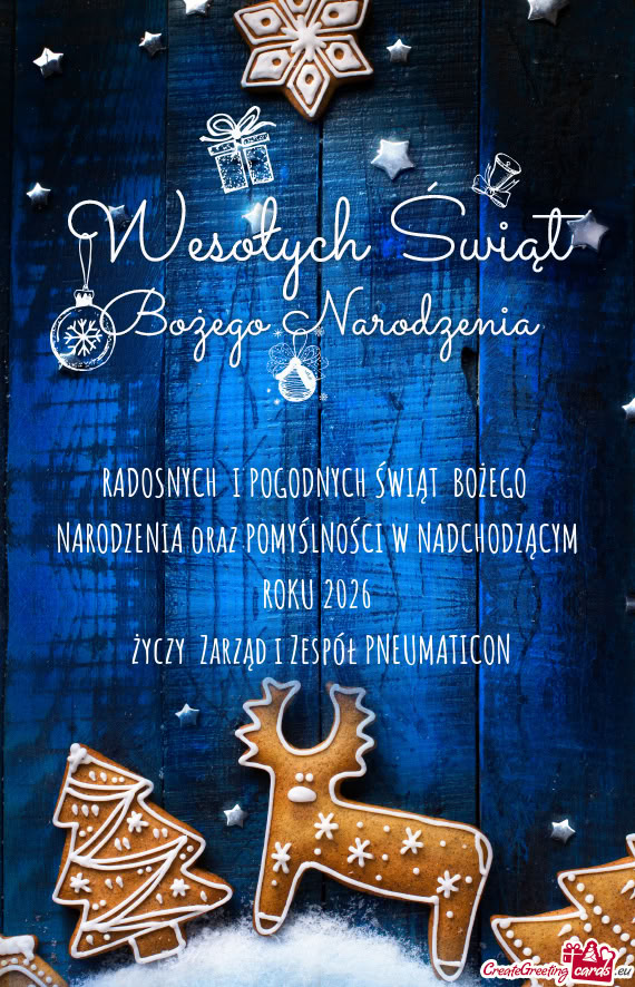 RADOSNYCH I POGODNYCH ŚWIĄT BOŻEGO NARODZENIA oraz POMYŚLNOŚCI W NADCHODZĄCYM ROKU 2026