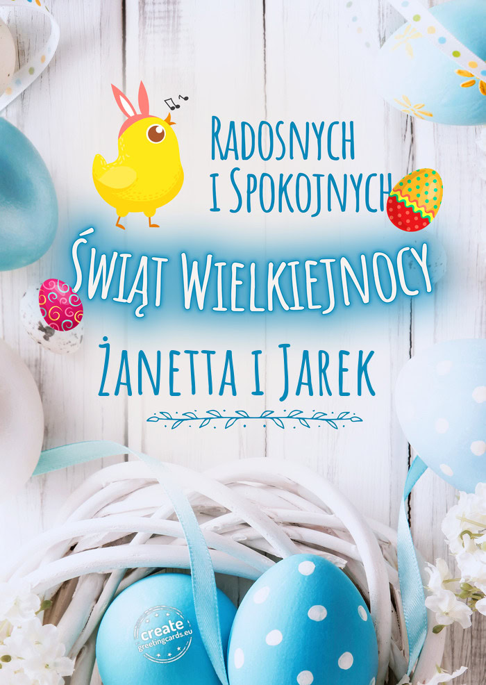 Radosnych i spokojnych Żanetta i Jarek