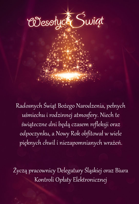 Radosnych Świąt Bożego Narodzenia, pełnych uśmiechu i rodzinnej atmosfery. Niech te świąteczn