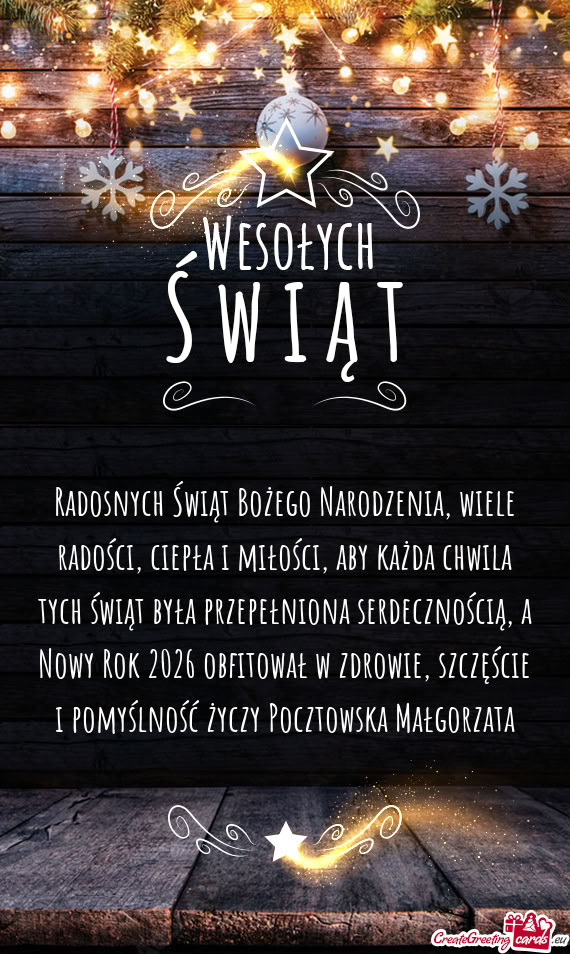 Radosnych Świąt Bożego Narodzenia, wiele radości, ciepła i miłości, aby każda chwila tych ś