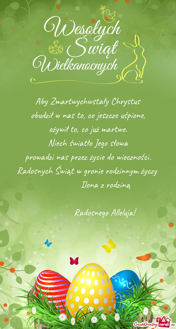 Radosnych Świąt w gronie rodzinnym     Ilona z rodziną