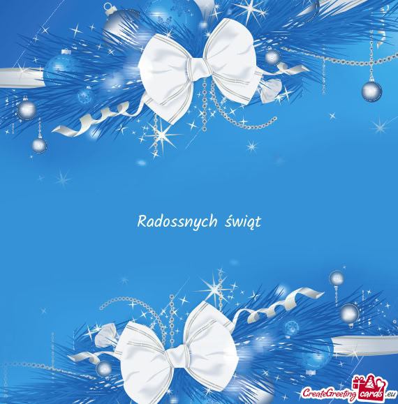 Radossnych świąt