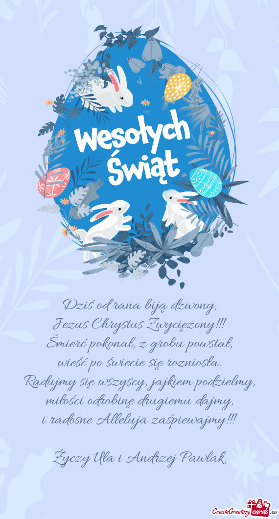 Radujmy się wszyscy, jajkiem podzielmy